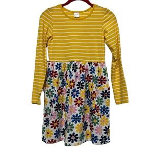 Hanna Andersson Floral Striped Mixie Playdress 140